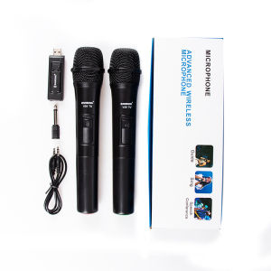 ZANSONG V10 / V20 professional UHF Single / dual Wireless Karaoke microphones system kits 2 Channel Cordless handheld MIC