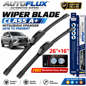 AutoFlux Wiper Blade for Mitsubishi Xpander 2018 to Present | FREE Windshield Glass Washer