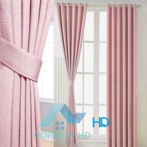 Gorden blackout hordeng smokring coklat muda polos embos gorden jendela hordeng murah gorden