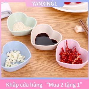 [COD] YANXING1 Bộ đồ ăn Bát hình trái tim Trọng lượng nhẹ gia vị Bát thực phẩm nước Sốt món ăn món khai vị tấm cho dụng cụ nhà bếp phụ kiện nhà bếp