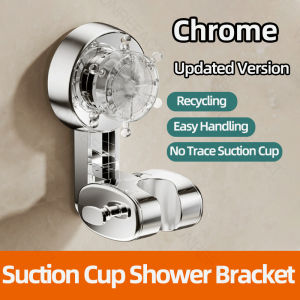 Bathroom Towel Rack Cream Style Wall Mounted Storage Shelf Toilet Washroom Organizer Space Suction Shower Bracket Bar For Washroom