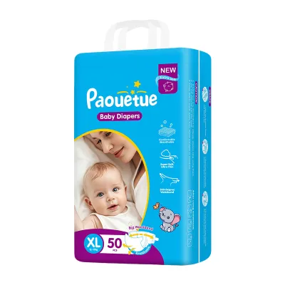 New Unisex Baby Pull-Up Pants or Tape Diapers M/L/XXL/XXXL Sizes 50PCS with Breathable Triple Layer Protection for 9-25KG