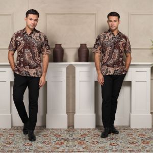 KEMEJA BATIK MODEN LELAKI ( COTTON EXCLUSIVE ) SHOR SLEEVE MEN BY GALERI TIJAANI