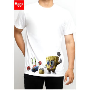 Kaos 3 Dimensi Pria Motif Animasi Spongbob Tshirt Dtf Oblong Katun 24s H034 By Hans & co
