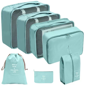 7 in 1 Organizer Bag Clothes Travel Organizer Travel Organizer Set Organizers Bag for Travel Luggage Organizers Set Travel Organizer Travel Organizers and Pouches Laggauge Travel Bag Clothes Storage Set Thickened Zip Lock Waterproof and Dustproof