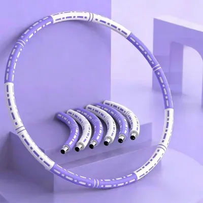 Vòng Eo Tăng Giảm Trọng Lượng 6 Mắt - Vòng Tập Thể Dục Tại Nhà Có Đệm Mút Dày Tháo Lắp Linh Hoạt Điều Chỉnh Cân Nặng Phù Hợp Cho Người Lớn