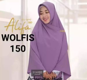 Jilbab SEGIEMPAT 150 x 150 wolfis segi empat hijab artamika kerudung khimar
