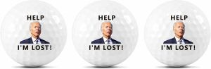 Lymhy 3 Pack Biden Golf Balls Funny Confused Joe Biden Help Im Lost Cute Novelty Golf Balls Gifts
