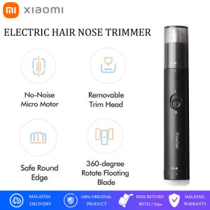 Xiaomi ShowSee Electric Nose Hair Trimmer C1-BK Painless Double-edged Blade Portable Shaver 360 Waterproof Nose Care Removable