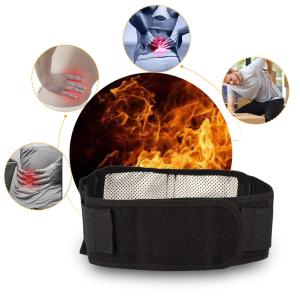 Zyyini Lumbar Support Belt New Tourmaline Self-Heating Magnetic Belt Black Magnetic Waist Belt Support Waist And Maintain A Good Posture Help To Relieve Pain