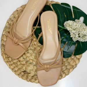 Heels NAFISA 3 Cm Wanita - Sandal Heels Wanita Hak 3 Cm Tali Jepit Clip Rope