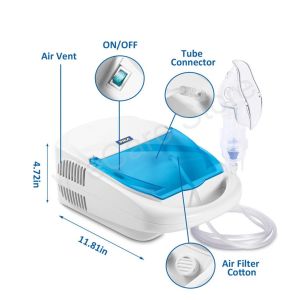 Compressor Air Nebuliser Machine Mesin Neb Compressor Portable Inhalation Device For Home Use Respiratory Wellness Care For Family