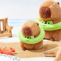 BEIBEI Summer Capybara Plush Toy Cute Swimming Circle Capibara Anime Fluffty Toy Capybara Stuffed Toy Soft Capybara Plush Doll Birthday Gift. 