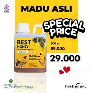 Best Honey - Madu Asli Madu Multiflora Original - 500gr