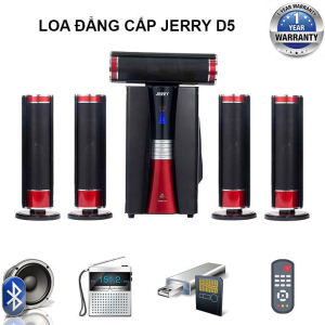 Dàn loa đa năng 5.1 đỉnh cao Jerry DH5 âm thanh vòm sống động thiết kế thời thượng bass căng đét chuẩn stereo