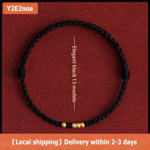 【Local shipping】 Handmade Lucky Couple Bracelets Life 1314 Ancient Method Shajin Transfer Beads Hand Woven Bracelet For Girlfriends Lovers Gift