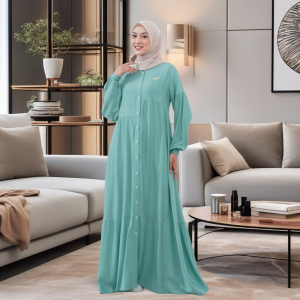 BAJU GAMIS WANITA RAYON RAUNA PRIDE RGD 75 WARDAH