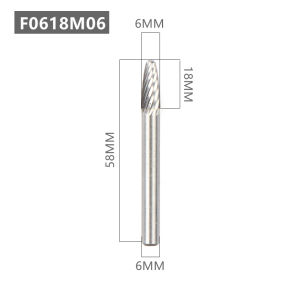 Free Shipping F Type Head Tungsten Carbide Alloy Rotary File Tool Point Burr Die Grinder Abrasive Tool Drill Milling Carving Bit