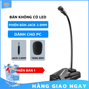 Micro Máy Tính Laptop Có LED Thu Âm 360 Độ Lọc Tiếng Ồn Độ Nhạy Cao Cho Học Tập Thuyết Trình Chơi Game SP