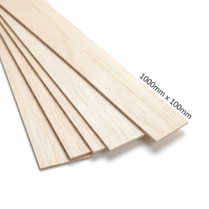 10 Pcs AAA 1000x100x2.5mm Balsa Wood Sheets DIY RC Model Airplane Boat Building Lightweight Basswood Hobby Craft