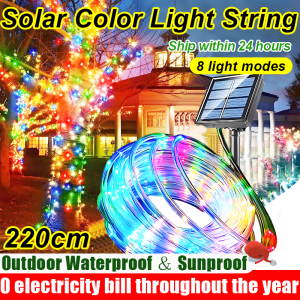 🌟 24 hours delivery 🌟 solar christmas tree light led lampu kelip kelip hiasan balcony fairy lights for decoration christmas lights outdoor lighting decorations curtain light led christmas decoration items 2025 christmas tree with led light led灯条 灯带