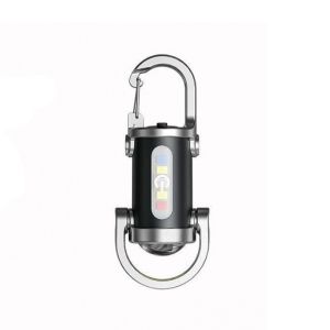 BLACKON Super Bright LED Keychain Flashlight COB LED 7 Gears Adjustable Camping Hanging Lamp Multifunction Multifunctional Mini Flashlight Outdoor