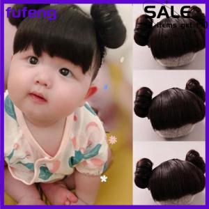 fufeng Bé Tóc Giả bện hairband tóc giả cho trẻ em bé Headband bé tóc trẻ em giả bangs đầu khóa cos Phụ kiện tóc bé