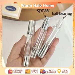 3pcs/1pc Dual-Use Perfume Spray Bottles with Rollers Transparent Glass Refillable Portable Travel Skincare Spray Bottles Accessories 10ml