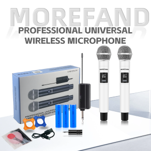 Wireless Microphone dual handheld mic karaoke plug and play professional dynamic microphone