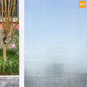 สติ๊กเกอร์ติดกระจกบ้านสุญญากาศ ลาย3Dโมเสกเล็ก ยาว2เมตร สติกเกอร์เพิ่มความเป็นส่วนตัว window film สติกเกอร์กันแอบมอง ฟิล์มติดหน้าต่าง