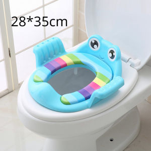 Cozyi COD ฝารองนั่งชักโครก ชักโครกเด็ก เบาะนุ่ม PVC สีสันสดใสน่ารัก