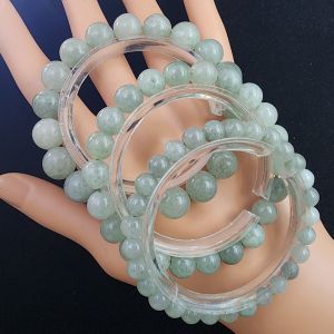 Elegant Myanmar Jade Stretch Bracelet - Health & Protection Crystal Beads