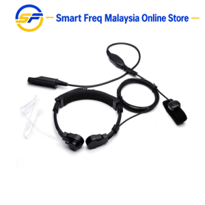 Throat Mic Microphone Earpiece Headset for Motorola GP340 GP338 GP328