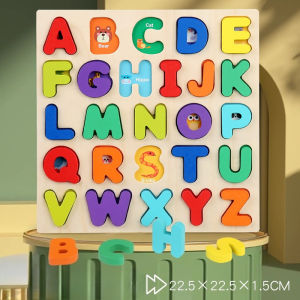Pet Home-my Wooden Montessori Puzzle Board 3d Matching Alphabet Numbers Shapes Fine Motor Learning Toy Kanak Kanak Rumah
