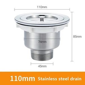 Kitchen Sink Filter Drainer Stainless Steel Hose Drainer To Prevent Backflow And Odor Sewer Pipe