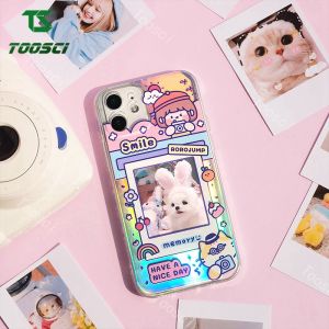 TOOSCI for Samsung Galaxy A12/M51/M21 Cute Cartoon Blu-ray homemade photos for girls clear Phone Case fashion shell soft TPU back cover