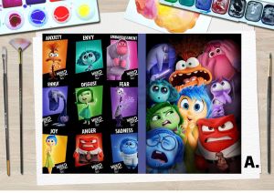 INSIDE OUT COLORING ACTIVITY BOOK – FUN & EDUCATIONAL GIFT BIRTHDAY GIVEAWAY PARTY LOOT BAG FOR KIDS