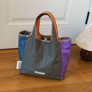 228Nylon Stylish Canvas Bag Singapore Same Tote Foldable Shopping Tote Bag Storage Tote Women