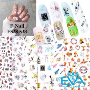Sticker Dán Móng Tay 3D Dạng Decal Dán Móng Chống Nước CA Nails Series Hoạ Tiết Nhiều Mẫu F528- F533