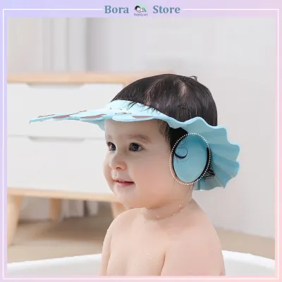 Mũ gội đầu tắm an toàn cho bé - mũ đội đầu chống thấm