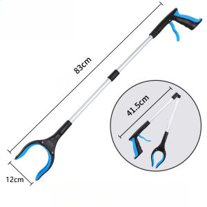 Reaching Pick Up Tool Clamp Trash Grabber Aluminum Alloy Home Portable Foldable Reaching Stick Long Arm Practical