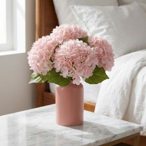 SKJK STUDIO Hoa thủy tiên macrophylla Hoa Cẩm Tú Nhân Tạo Cảm giác chân thật Lá Xanh Mô phỏng hoa thủy tiên nhiều màu sắc Đạo cụ chụp ảnh Nhân tạo Hoa giả Ngày Valentine