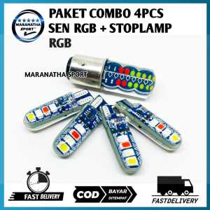 Paket Lengkap Lampu LED RGBW & Stoplamp Multicolor untuk Motor - Kompatibel dengan berbagai Model