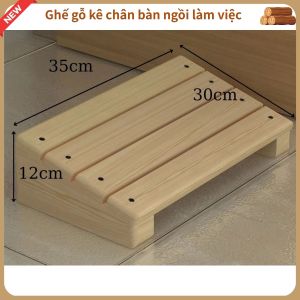 Ghế gỗ kê chân bàn ngồi làm việc thoải mái văn phòng - bàn học - bàn làm việc