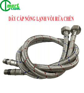 2 Dây Cấp Nước Nóng Lạnh Inox SUS 304 Dùng Cho Vòi Rửa Chén Vòi Rửa Mặt