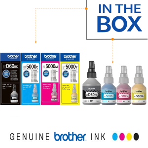 Brother BTD60BK Ink Original T5000 Ink For Brother DCP-T426W T226 T520W T820DW T510 T710W T220 MFC-T920DW T810W T910DW T4500DW HL-T4000DW ink Printer