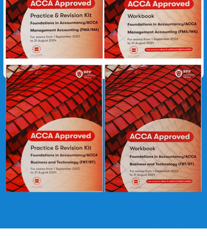 Authentic]BPP 2024 ACCA Textbook +workbook +Exam Assistant