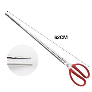 62 Cm Crab Tongs Gunting Capit / Pengambil Kepiting Stainless Steel