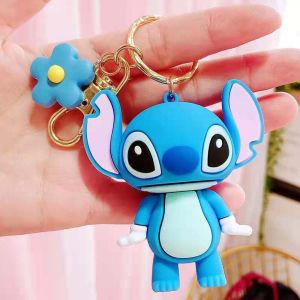 ZOATAAL Charm Kawaii Rubber Boy Mickey Bag accessories Girl Keyring Bag Pendant Cartoon Keychains Car Keyring