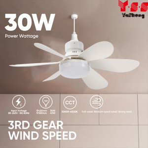 Y·S·S YaSheng Smart Ceiling Fans With Lights Remote Control For Bedroom Decor Ventilator Lamp Air Invisible Blades Retractable Silent Wireless Fan Light